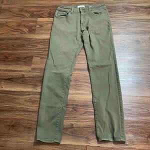 WARP + WEFT Men’s Jeans AMS Amsterdam Slim Size 31x32 Moss Green